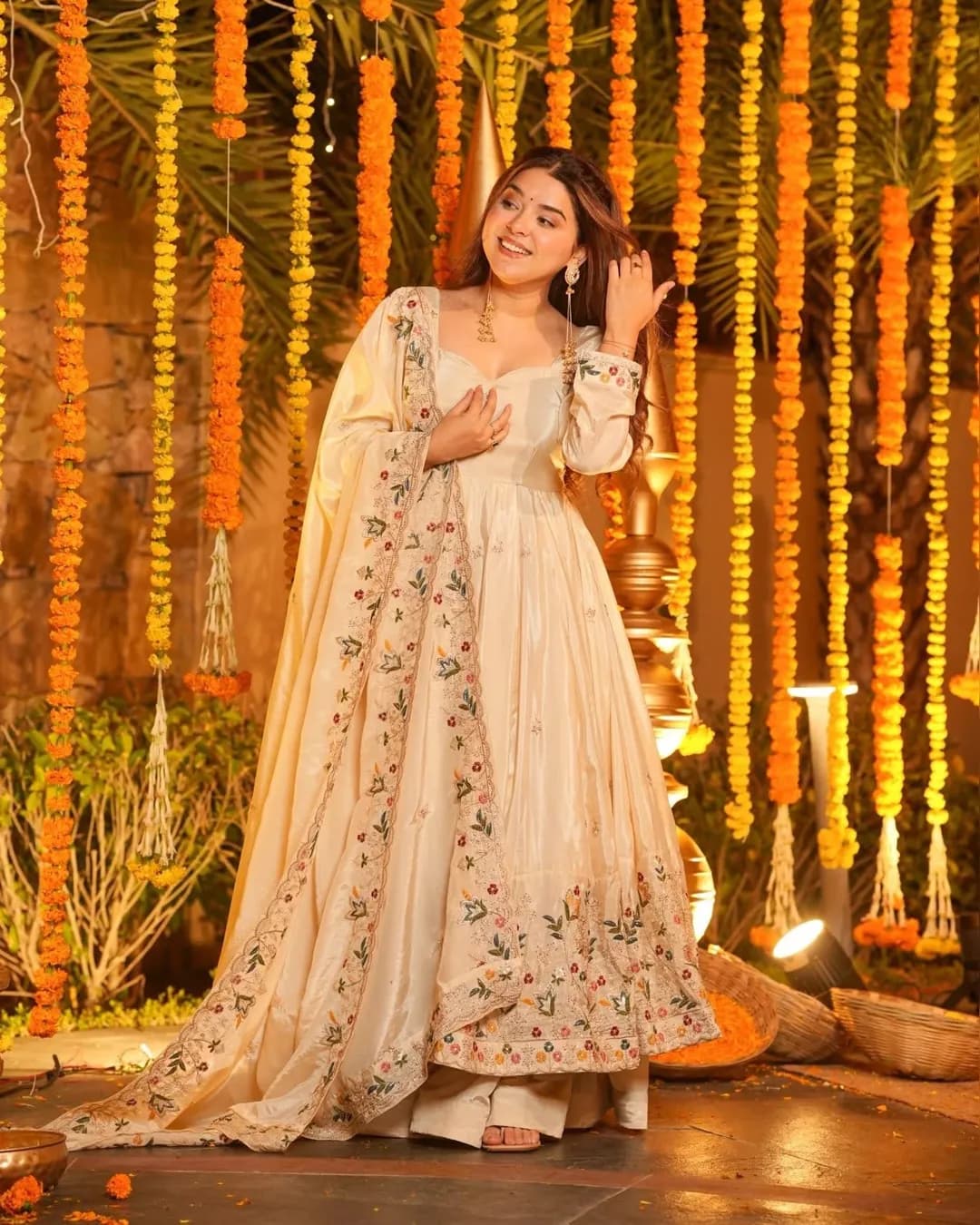 Designer Heavy Crepe Silk Anarkali Suit with 5mm Sequence & Embroidery Work