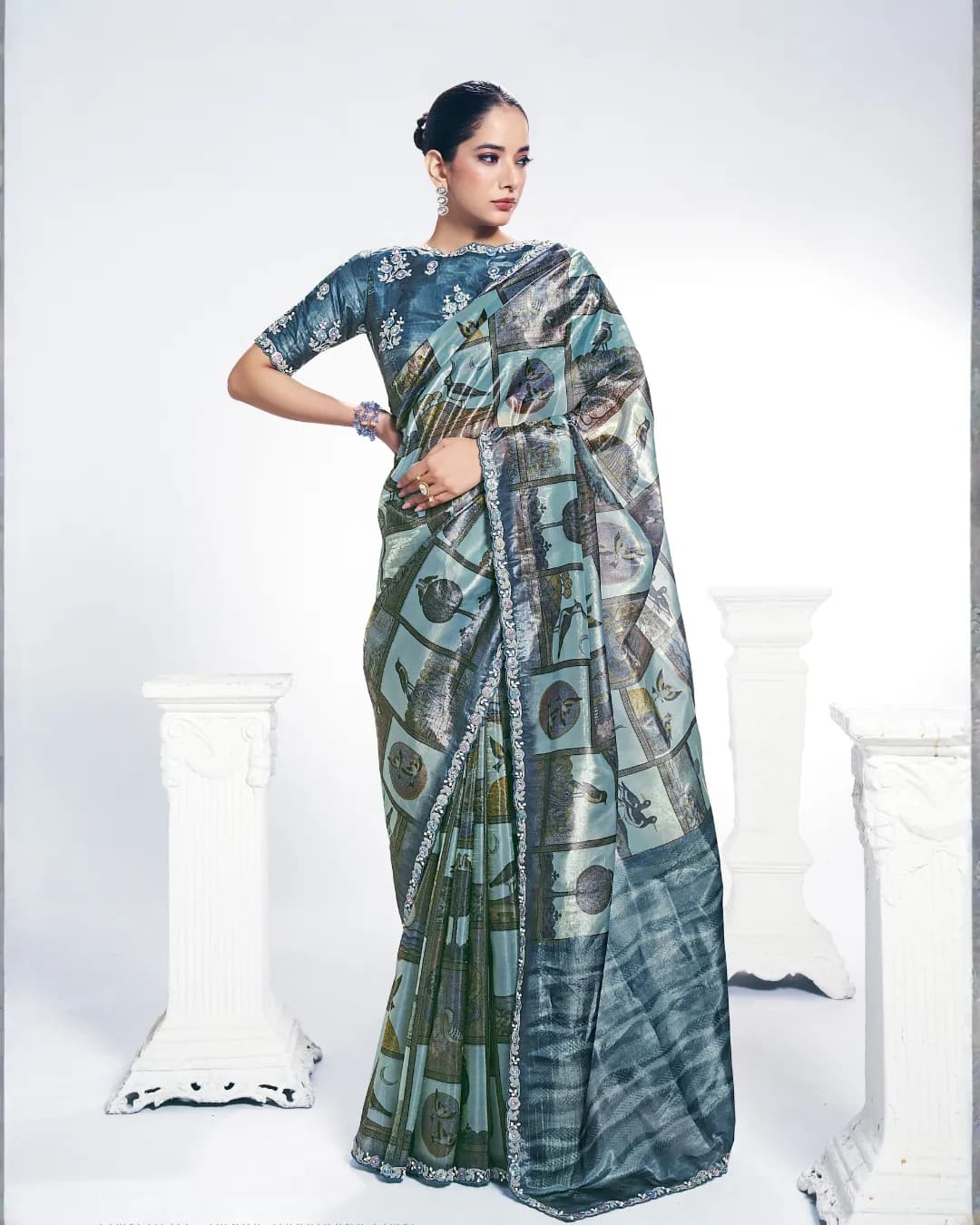 Mahotsav Rang Chatkila Ananta Two-Tone Paper Silk Designer Saree