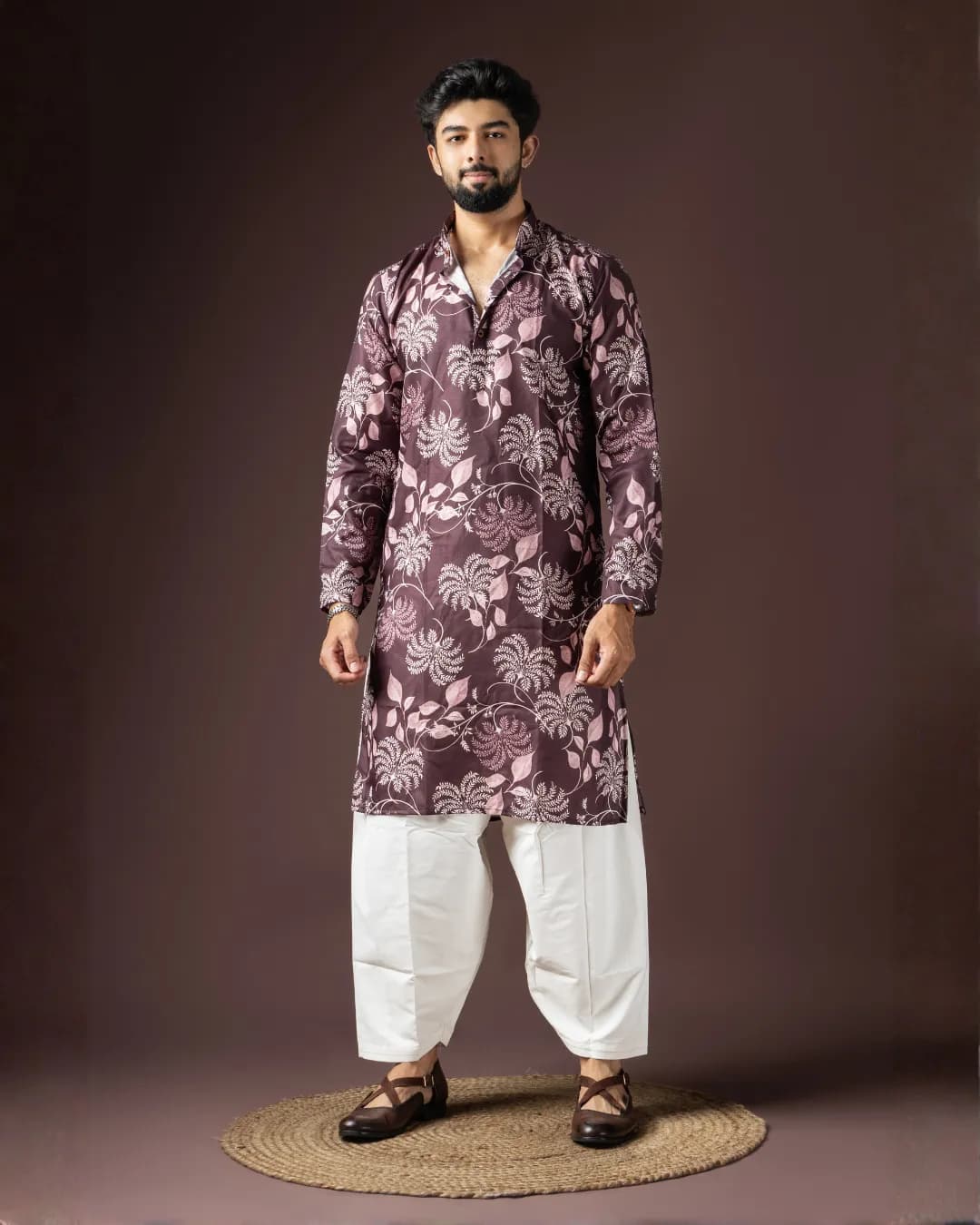 Men’s Baarati Vol 06 Festive Kurta with Bottom Set in Blended Cotton