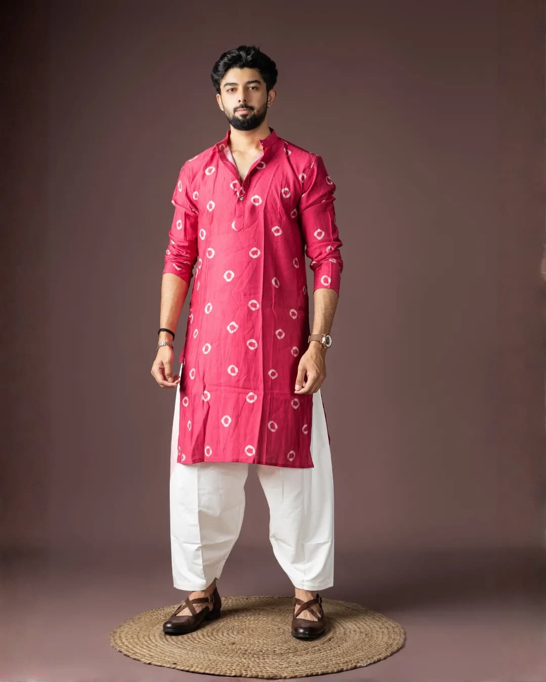 Men’s Baarati Vol-06 Festive Viscose Kurta with Art Silk Bottom Set