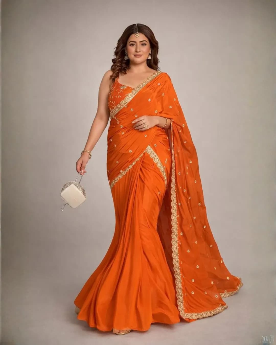 Super Hit Premium Chinnon Silk Lehenga Saree with Multi Thread & Sequins Work