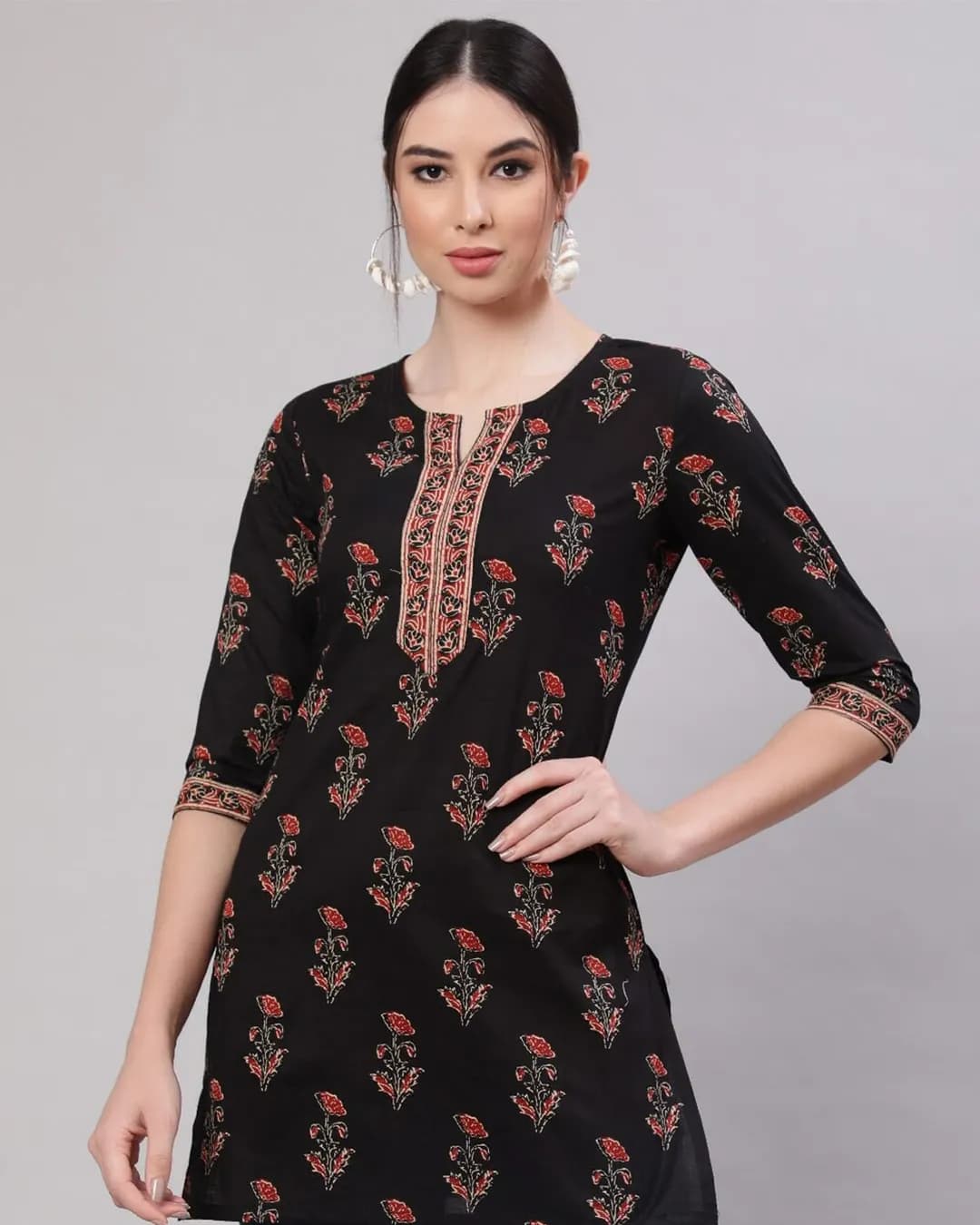 Women's Cotton Printed Top for Regular & Office Wear | Stylish Casual Cotton Top