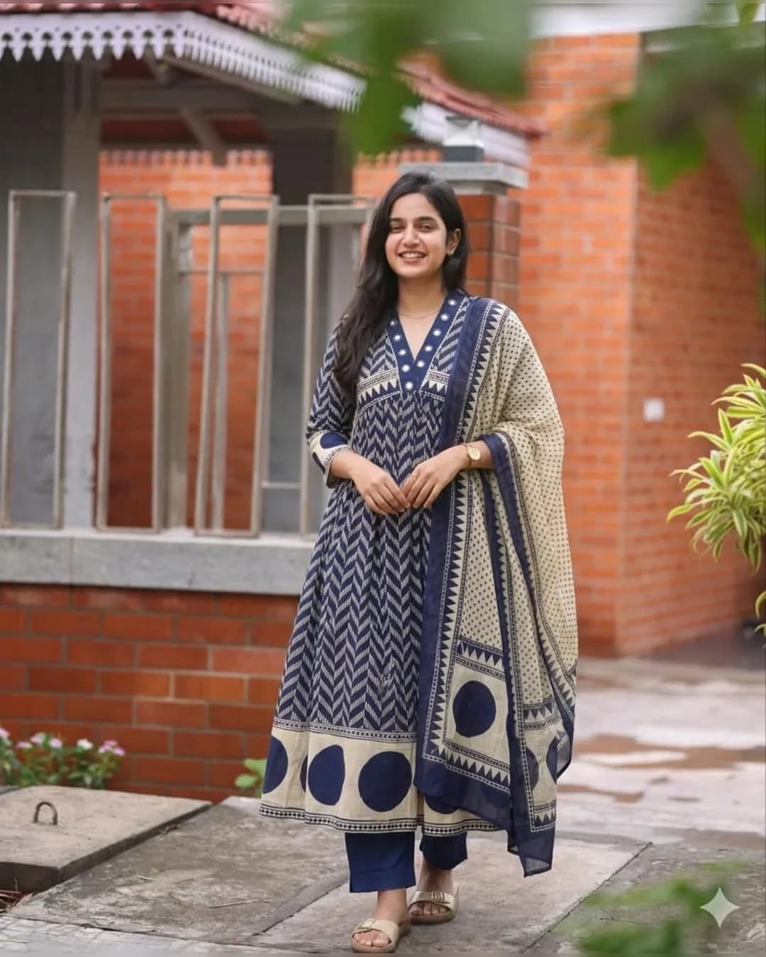 New Arrival Pure Cotton 60x60 Suit Set with Dupatta & Bracelet – Printed Kurti Pant Set for Women