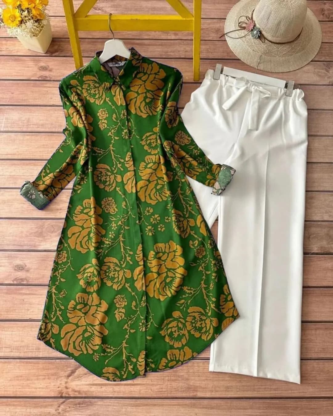 Designer Rayon Digital Print Kurti with Imported Lycra Plazzo Set alternate view