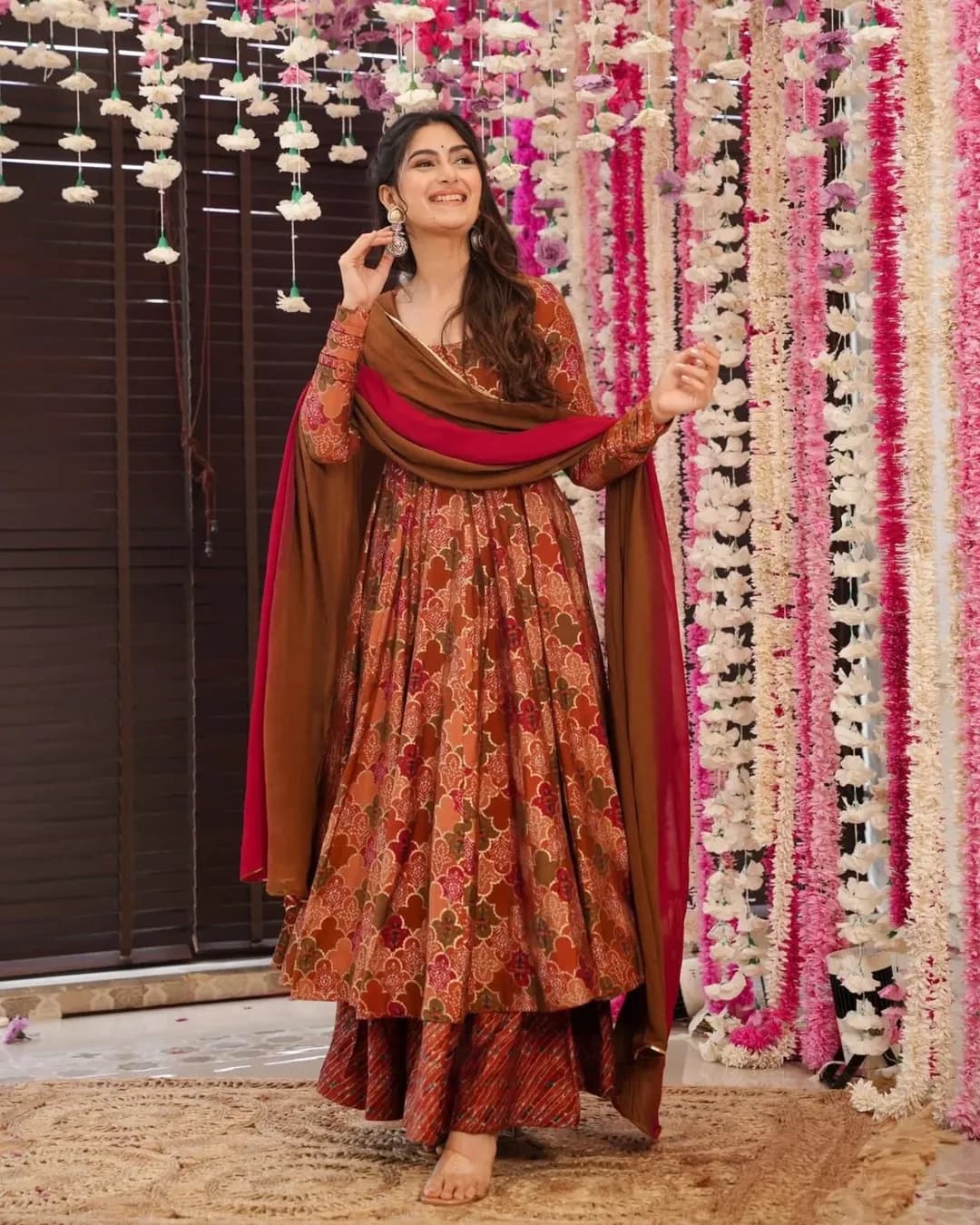 Pure Muslin Digital Printed Kurti Set with Georgette Dupatta