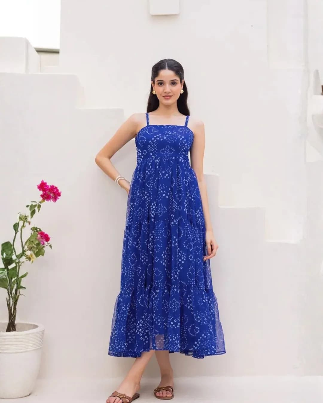 Heavy Faux Georgette Fully Flared Digital Printed Anarkali Gown