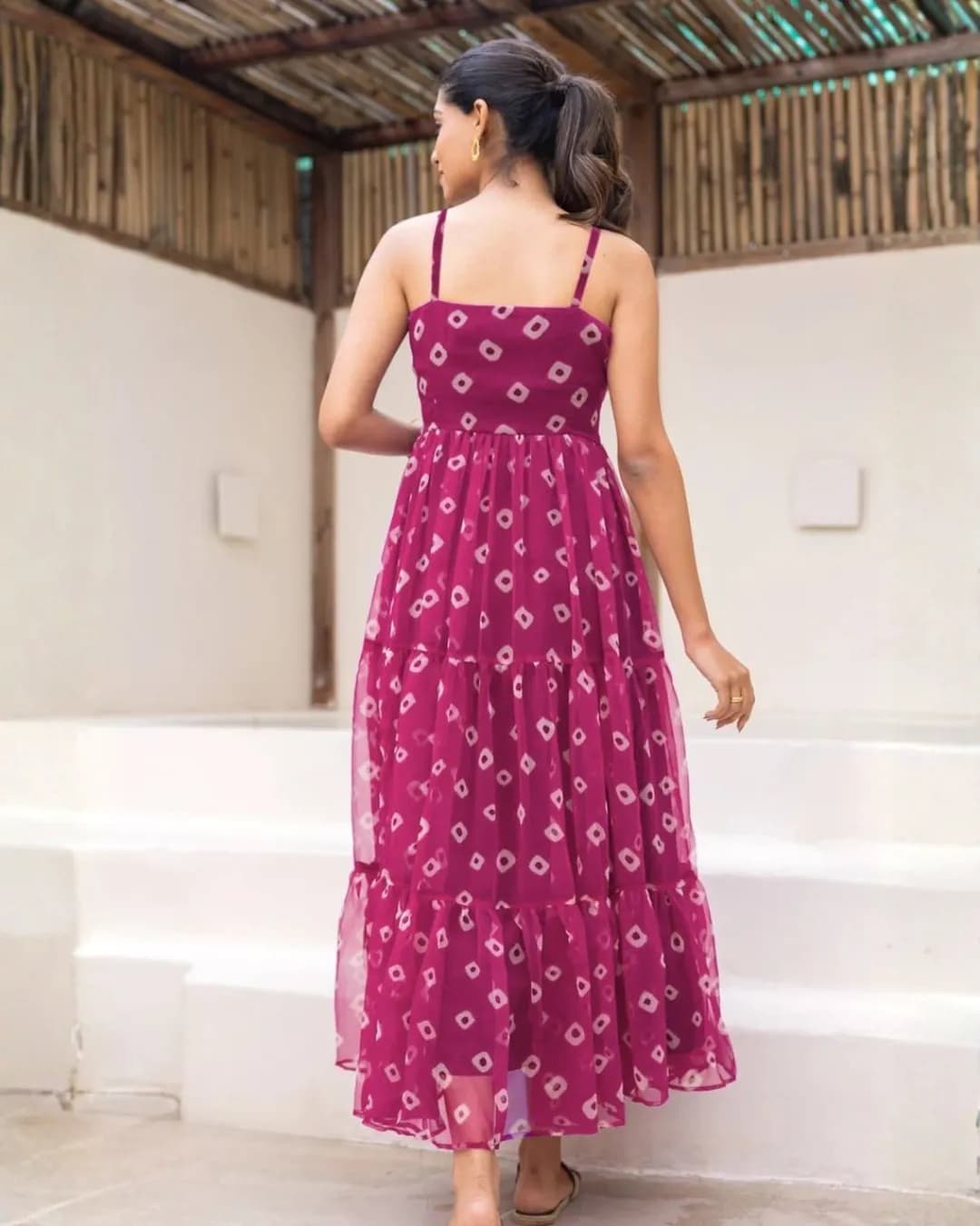 Heavy Faux Georgette Digital Printed Fully Flared Anarkali Gown alternate view
