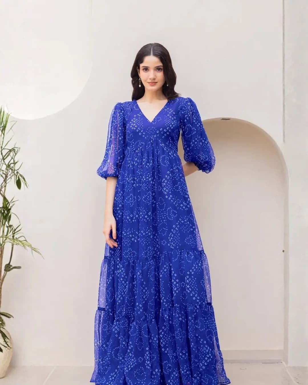 Heavy Faux Georgette Fully Flared Digital Printed Anarkali Gown