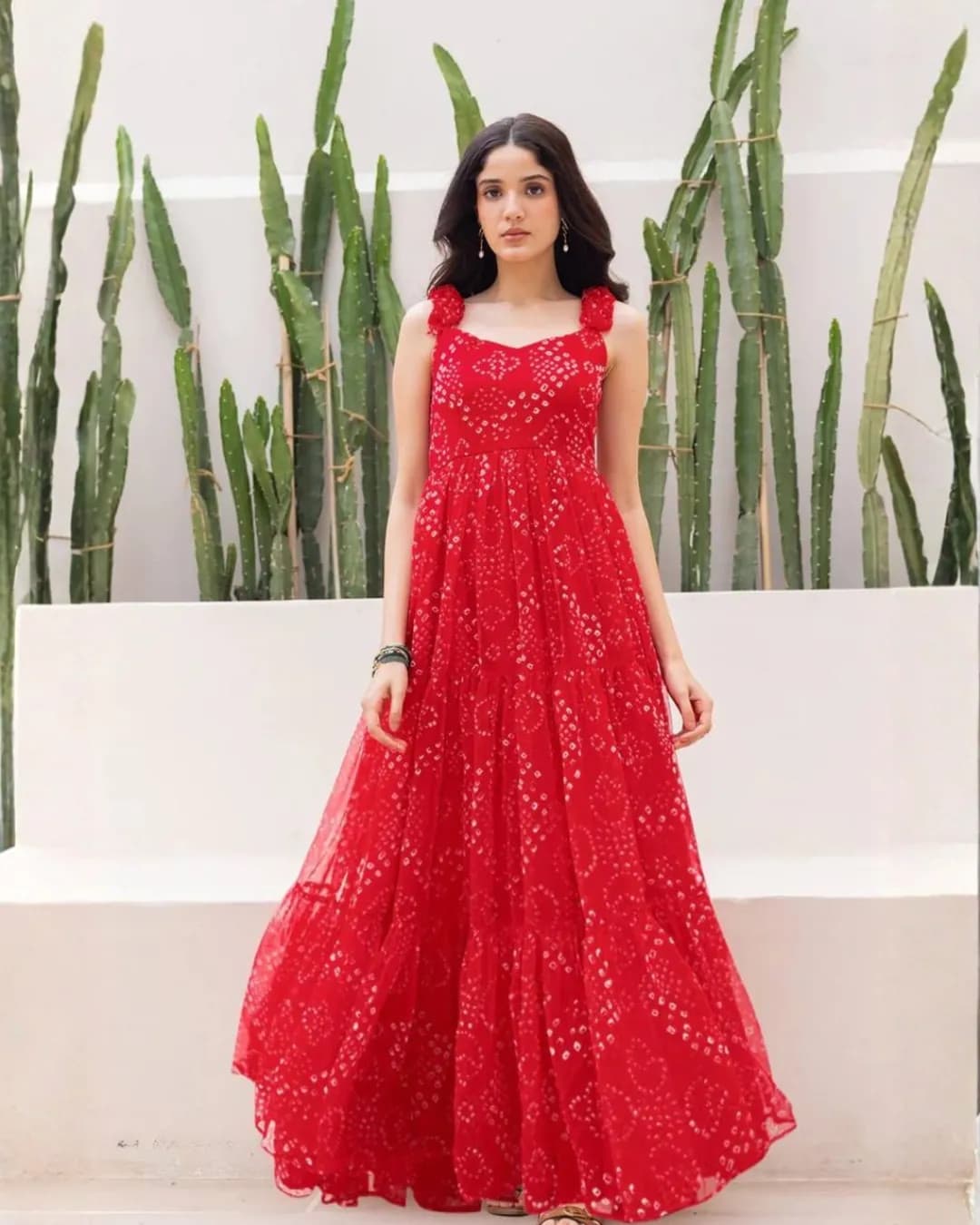 Heavy Faux Georgette Fully Flared Digital Printed Anarkali Gown