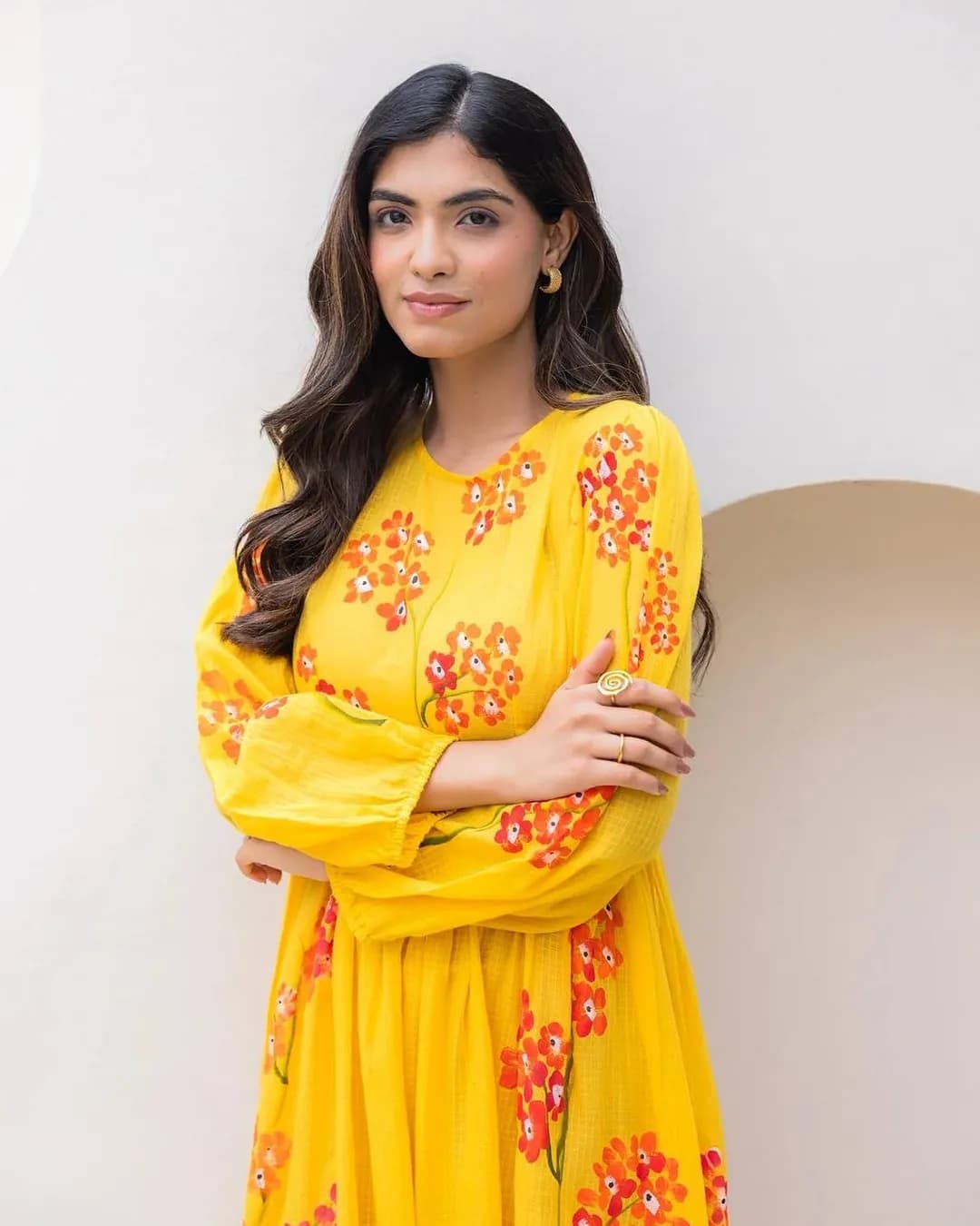 Heavy Kota Checks Digital Printed Long Gown Dress alternate view