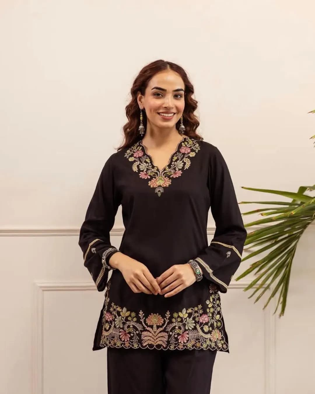 Summer Special Cotton Embroidered Cord Set alternate view