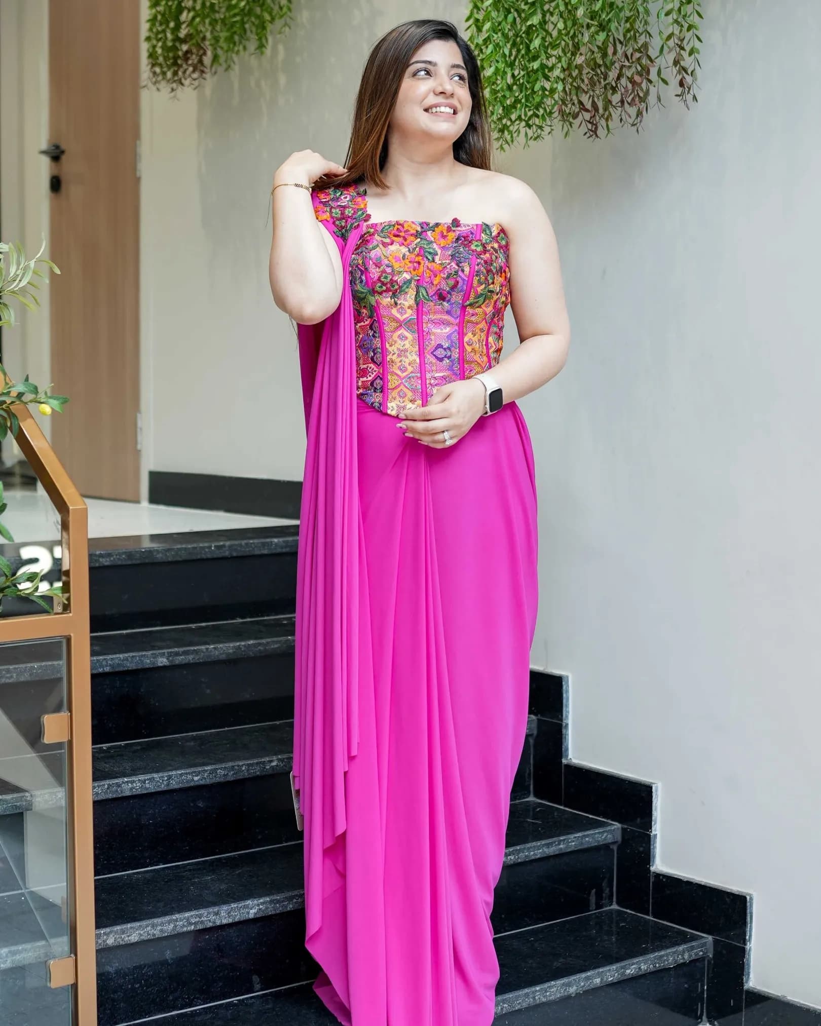 Royal Glam Ready-To-Wear Rangoli Silk Drape Saree