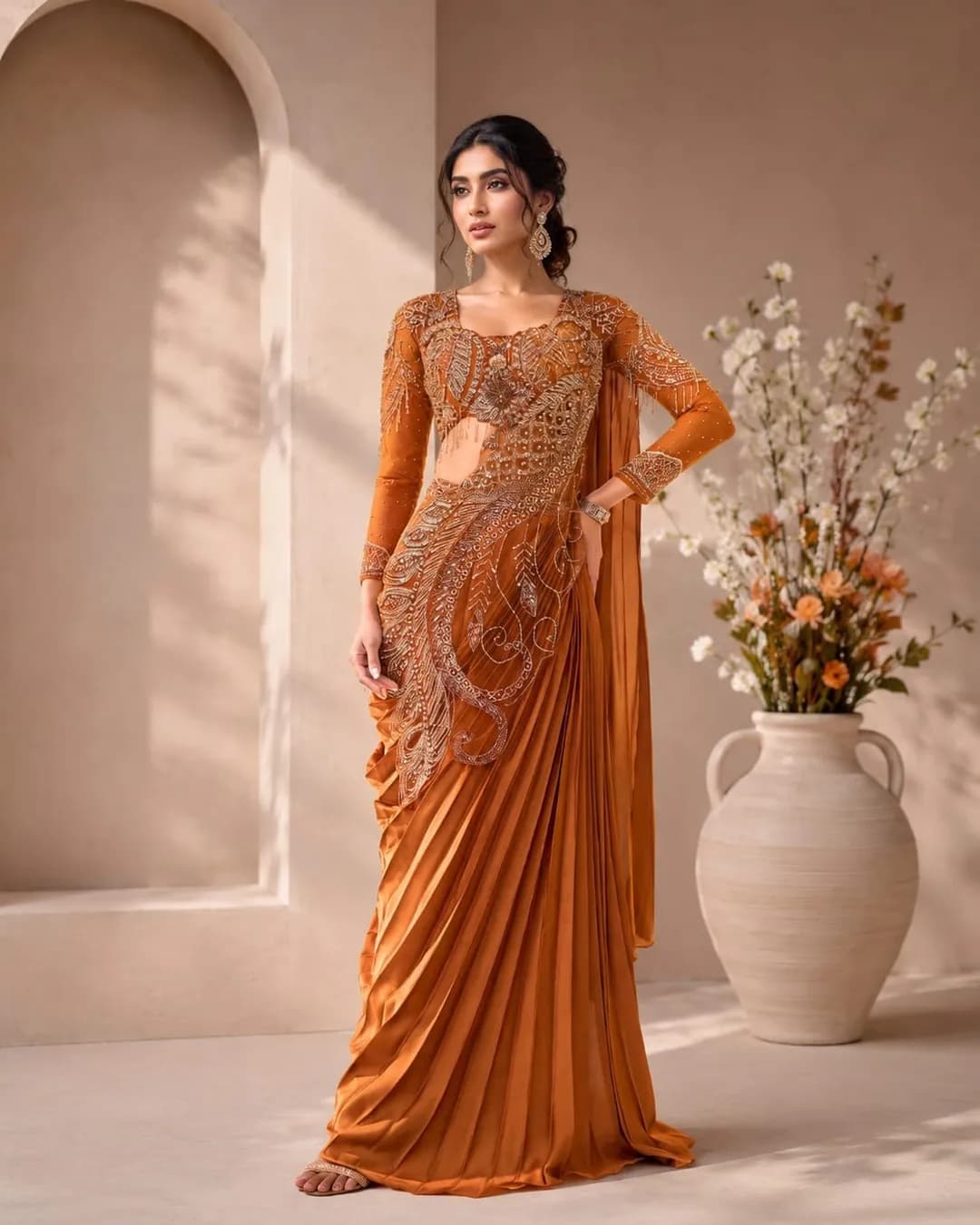 Most Trending Ready-To-Wear Rangoli Silk Drape Saree