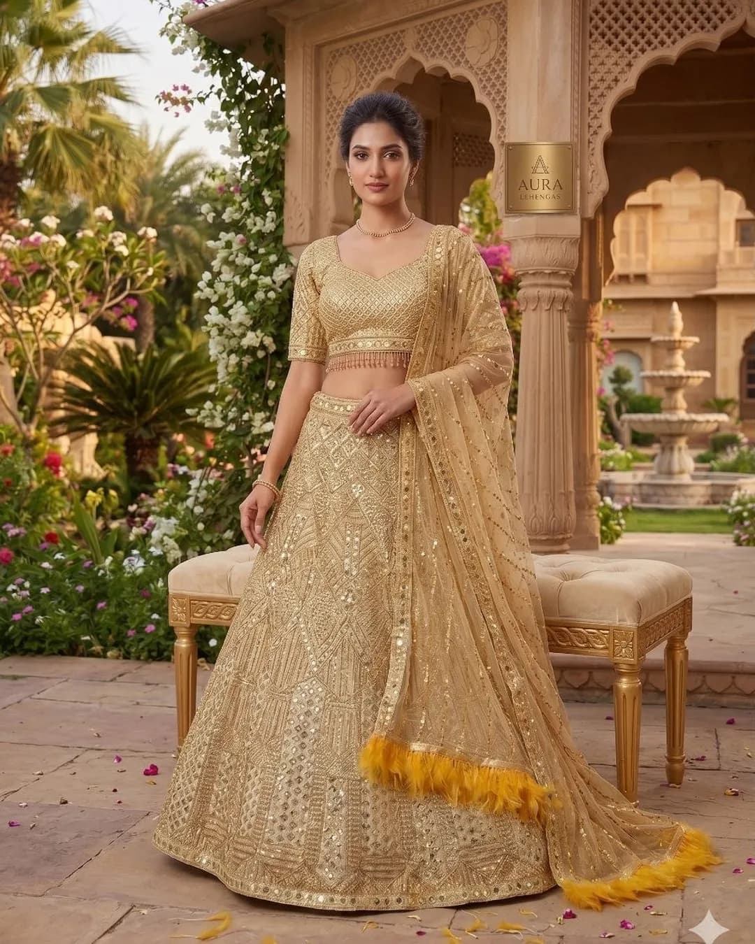 Party Wear Premium Soft Net Lehenga with Dori, Coding & Heavy Sequins Work