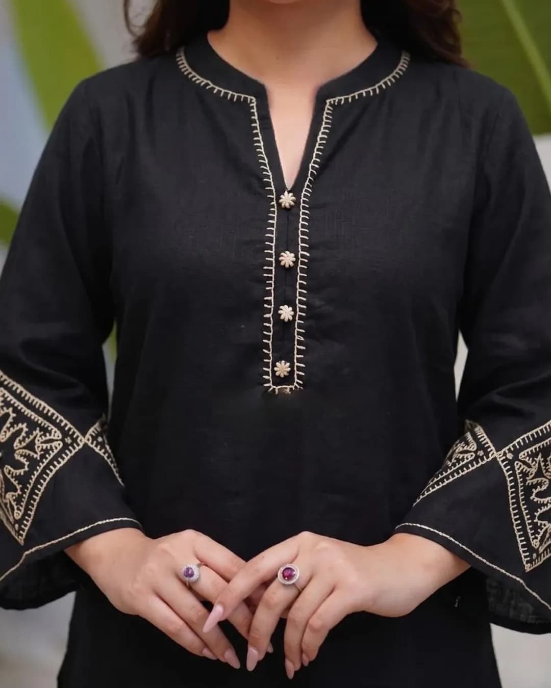 Women's Premium Cotton Embroidered Co-Ord Set alternate view