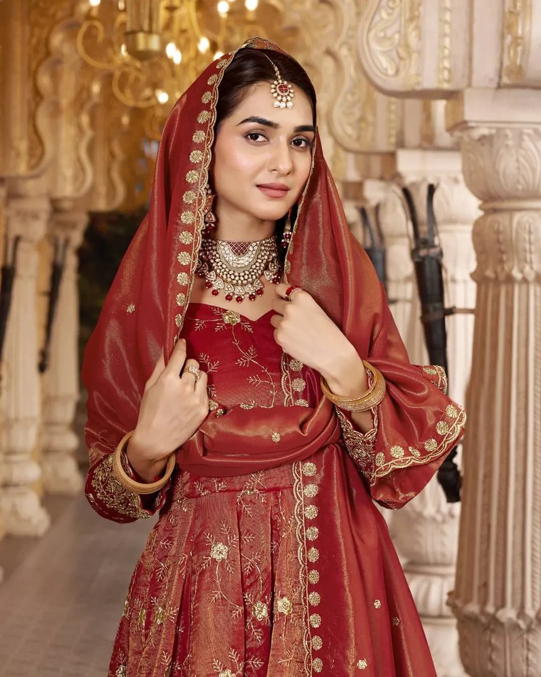 Premium Ready-to-Wear Heavy Cosmos Anarkali Suit Set alternate view
