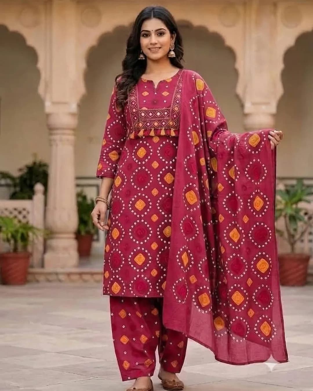 Designer Farsi Pure Cotton 60/60 Summer Suit Set alternate view