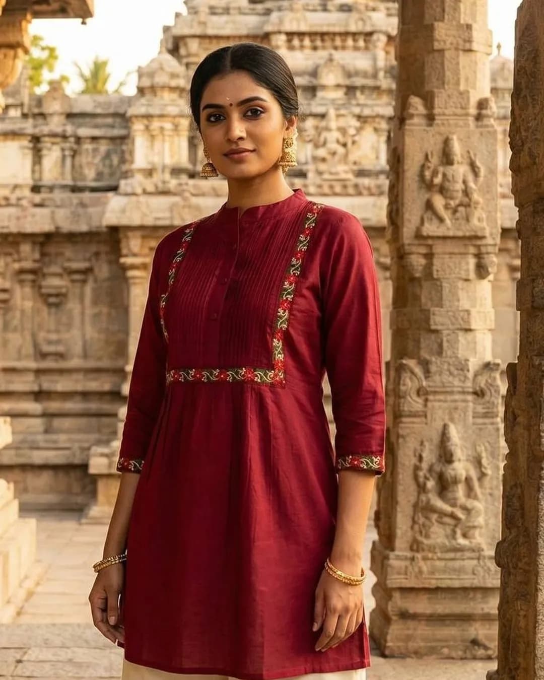 Women's Cotton Printed Top | Casual, Office & Everyday Wear alternate view