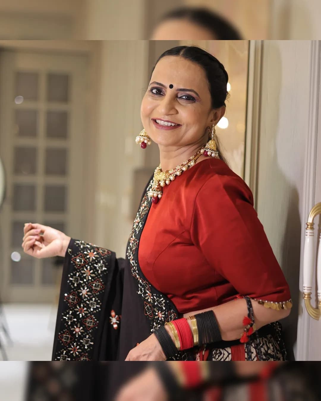 Navratri Special Chaniya Choli Set | Heavy Muslin Cotton with Digital Print, Real Mirror & Lace Work alternate view