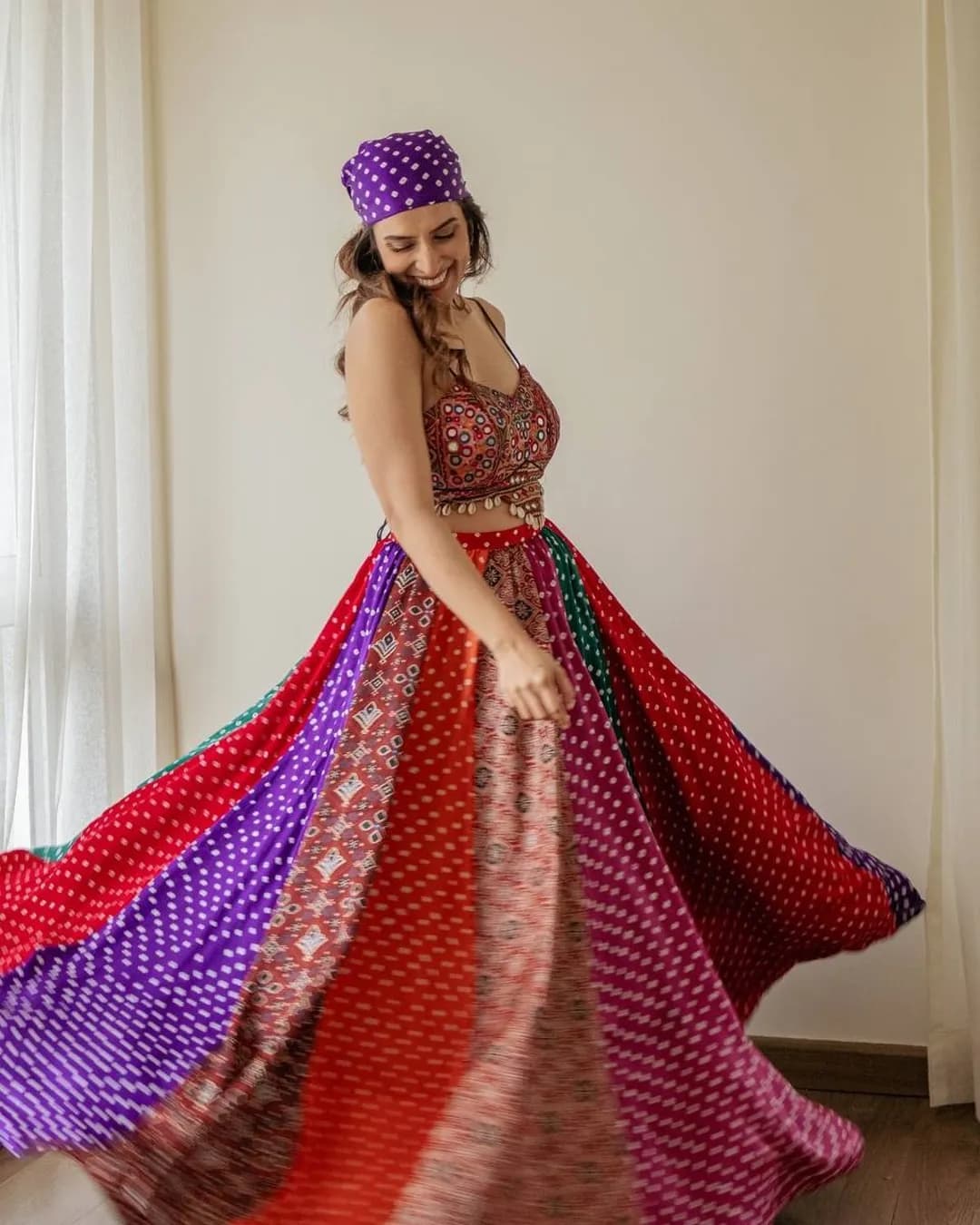 Bollywood Special Digital Print Lehenga Choli with Gamthi Mirror Work