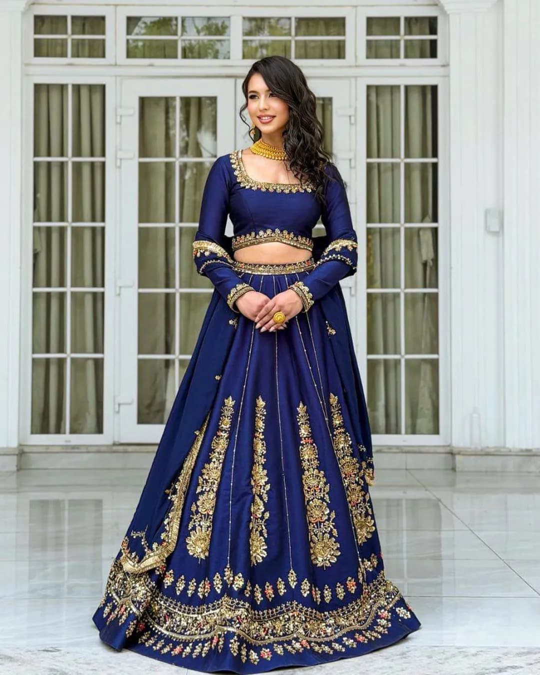 Women's Premium Chinon Lehenga Choli with Dupatta